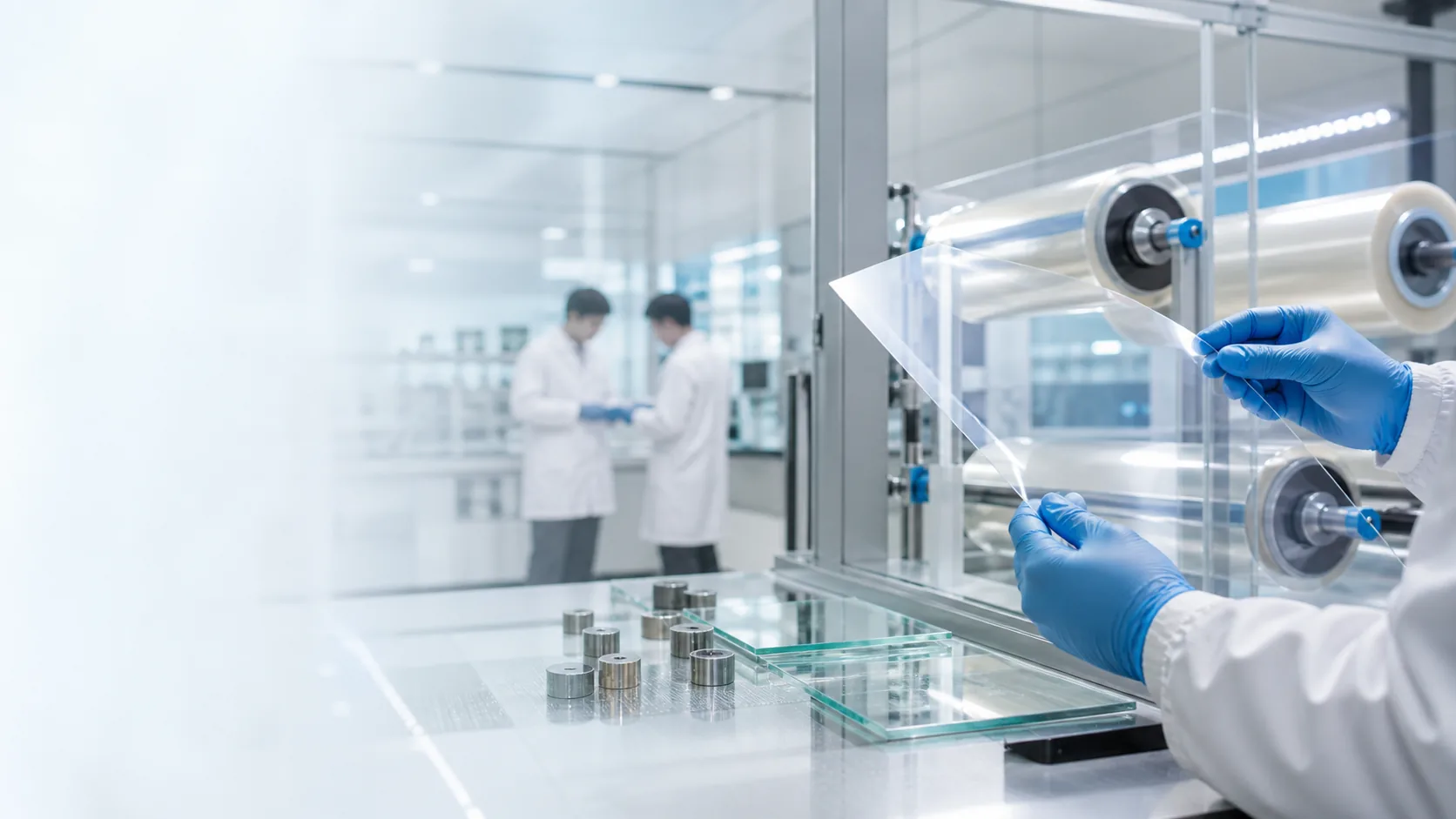 Precision window-film coating and quality-control laboratory